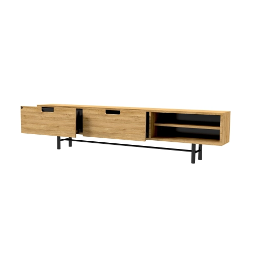 Szafka RTV-60 Drewno Lite Dąb Loft Lakier Rozmiary od 100 cm do 200 cm PREMIUM
